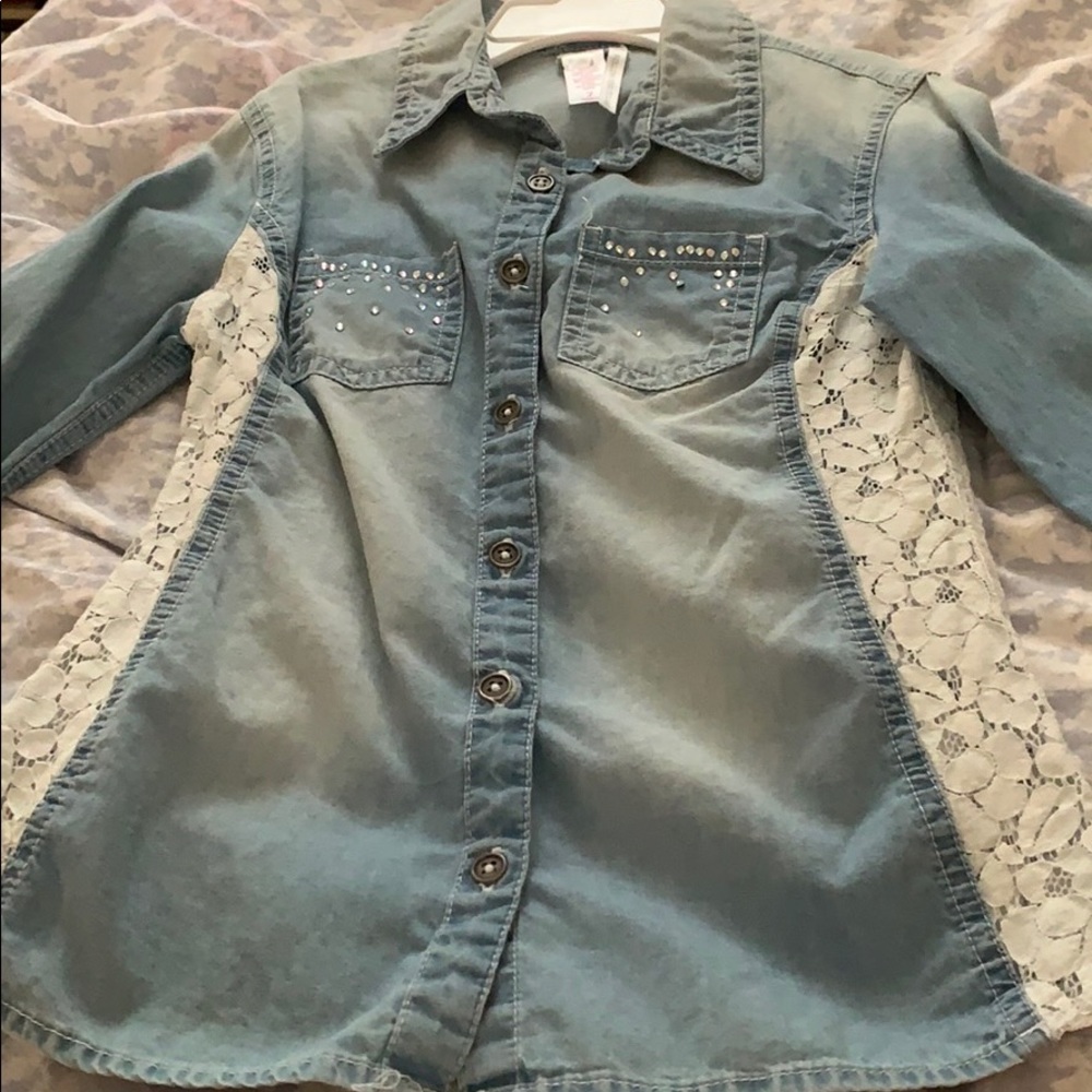 Button up jean shirt